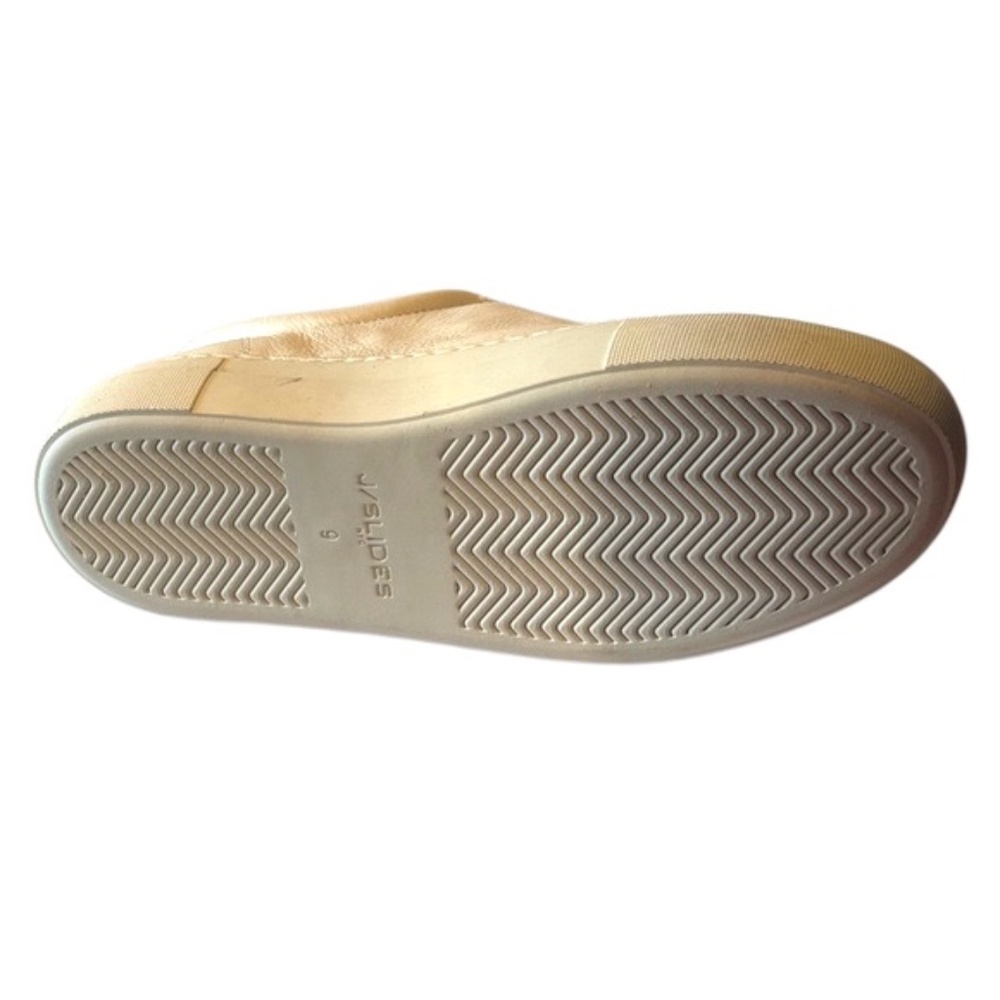 NWOT-J Slides Cream Sneakers with Red Floral Embroidery - Picture 8 of 14